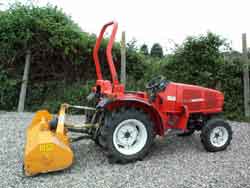 Compact tractor and equipment available for hire