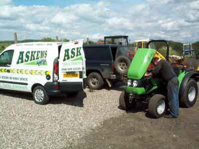 Askews service workshop for compact tractors